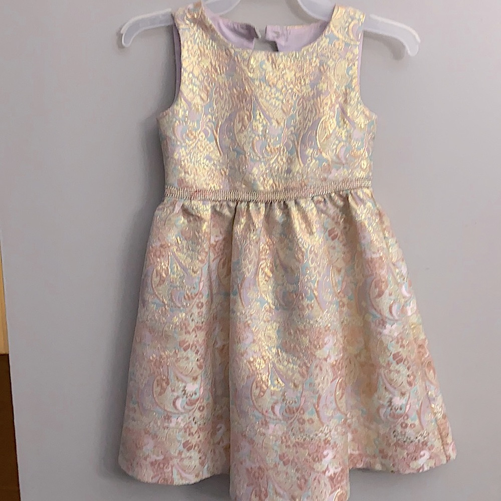 Girls dressy dress with bow on the back